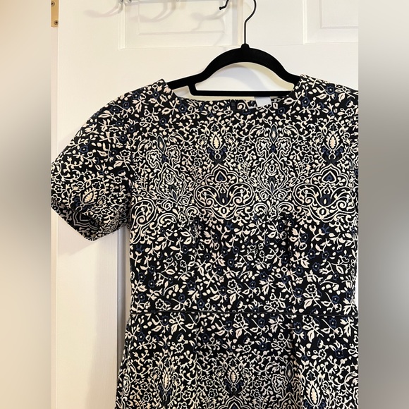 H&M Embroidered Dress - Blue and Tan size 6 - Picture 2 of 9